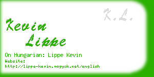 kevin lippe business card